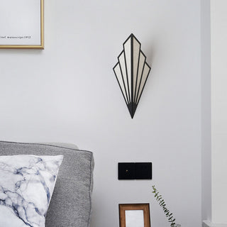 Linen diamond LED wall sconce detail — modern contemporary