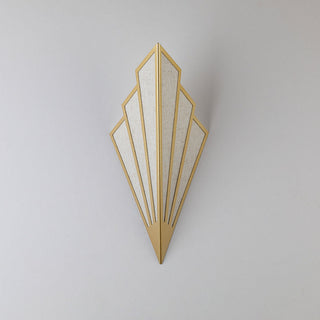 Contemporary modern diamond linen LED wall sconce — fixture