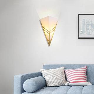 Inverted triangle wall light modern dimmable iron acrylic — sconce