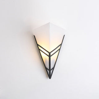 Iron acrylic inverted triangle sconce detail — dimmable wall lamp