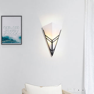 Dimmable iron acrylic inverted triangle wall sconce — modern lamp