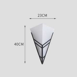 Modern dimmable inverted triangle wall lamp angle — iron acrylic