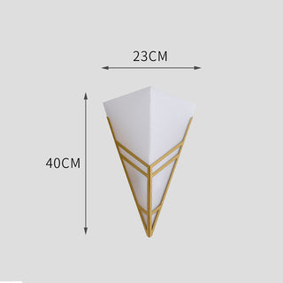 Iron acrylic dimmable inverted triangle wall sconce — modern lamp