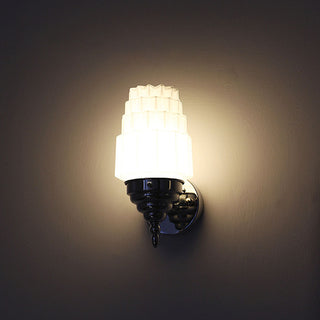 Stylish Nordic white shade wall lamp — modern interior sconce