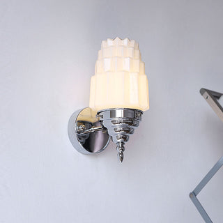 White shade Nordic wall sconce — modern stylish fixture