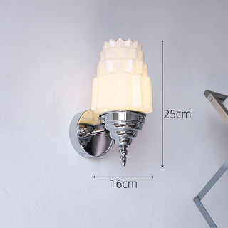 Nordic wall light with white shade — stylish modern wall sconce