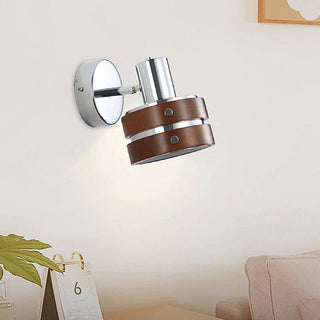 Brown silver French mini wall sconce detail — E27 bulb lamp