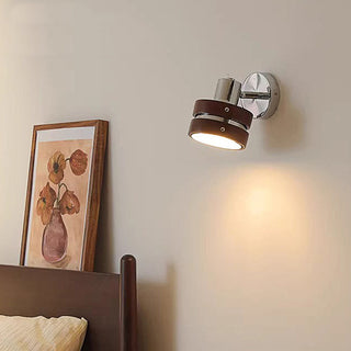 French mini wall light brown and silver — small E27 sconce