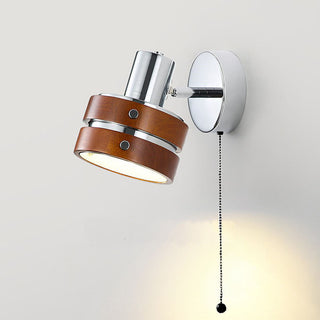 Small French brown silver wall sconce E27 — mini wall lamp