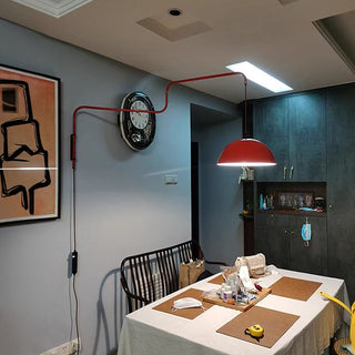 Modern red geometric wall lamp creative illuminated — sconce