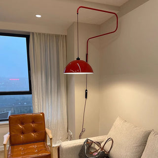 Red creative geometric modern wall sconce ambient — shade