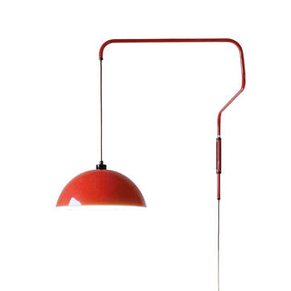 Modern red shade geometric creative wall sconce — lamp