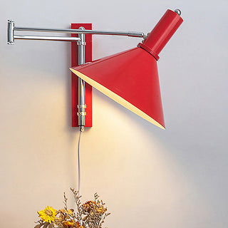 Rotatable iron Bauhaus wall lamp ambient — metal glass sconce