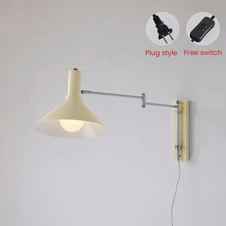 Iron Bauhaus rotatable wall lamp — metal glass contemporary