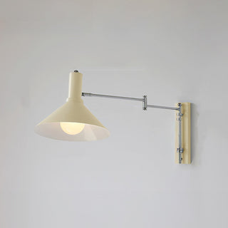 Rotatable Bauhaus wall light metal glass angle — iron sconce