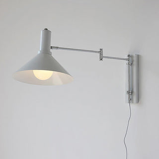 Rotatable iron Bauhaus wall light — metal glass contemporary sconce
