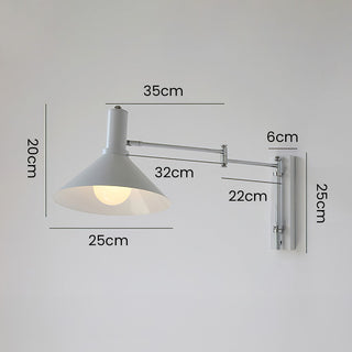 Bauhaus iron metal glass wall sconce close-up — rotatable lamp