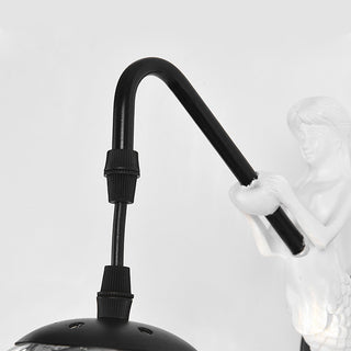 Nordic iron clear glass lantern wall sconce — E27 fixture