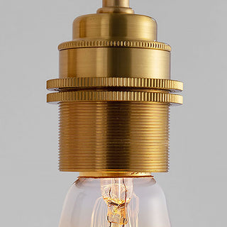 Minimalist industrial gold brass wall lamp ambient — sconce