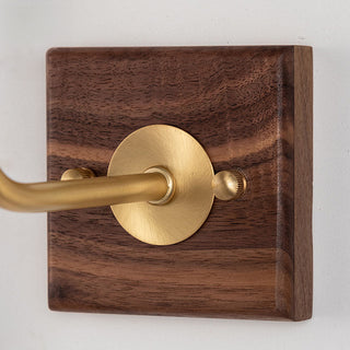 Adjustable brass wall sconce gold finish — minimalist industrial
