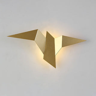 Iron bird mini LED Nordic wall sconce close-up — lamp
