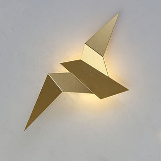 Nordic bird LED wall light iron illuminated — mini sconce