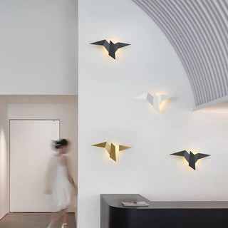 Iron bird Nordic mini LED wall sconce detail — decorative