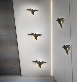 Nordic LED iron bird mini wall sconce — decorative lamp