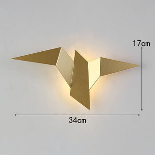 Nordic iron bird decorative LED wall lamp — mini sconce