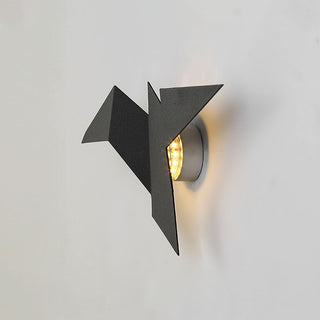 Nordic bird iron LED wall lamp in bedroom — mini sconce