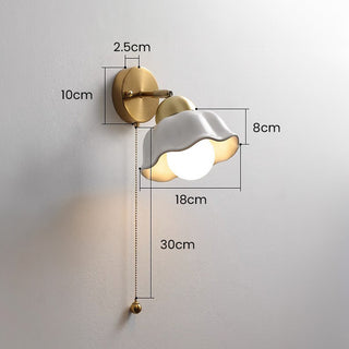 French adjustable arm white wall sconce — dining room lamp
