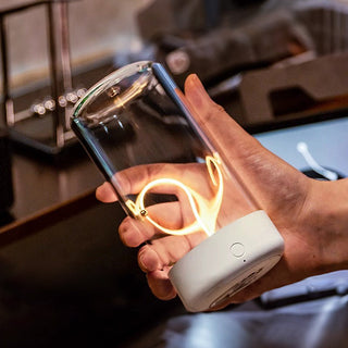 Mini LED desk lamp wide — magnetic acrylic adjustable