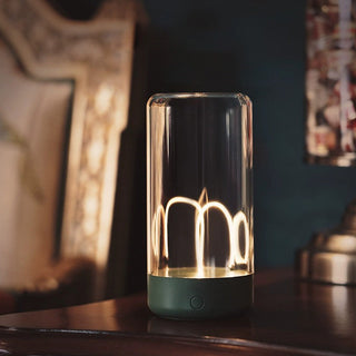 LED magnetic desk lamp detail — acrylic adjustable