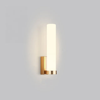 LED Nordic aluminum metal wall sconce — glass interior lamp