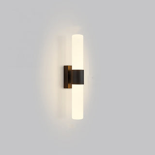 Nordic LED metal aluminum wall lamp illuminated — glass fixture