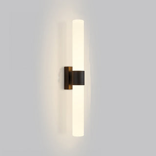Aluminum glass Nordic wall sconce detail — metal LED lamp