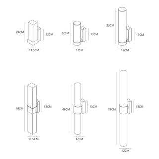 Nordic Wall LED Light - Modern Metal Wall Lamp With Aluminum Glass Fixture