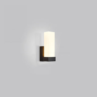 Prismatic metal wall light minimalist LED — warm light finish sconce
