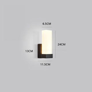 Applique murale prismatique en métal – Lampe LED minimaliste à lumière chaude