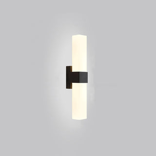 Minimalist metal prismatic wall sconce LED — warm finish lamp