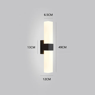 Applique murale prismatique en métal – Lampe LED minimaliste à lumière chaude