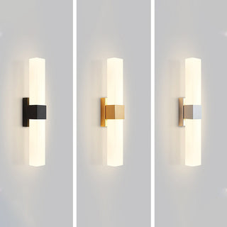 Applique murale prismatique en métal – Lampe LED minimaliste à lumière chaude