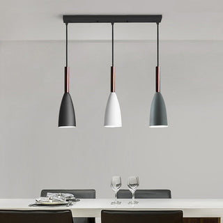Suspension nordique – Lampe suspendue scandinave en vitrail avec longueur réglable