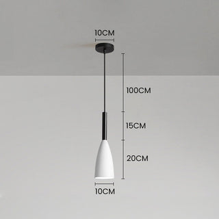 Suspension nordique – Lampe suspendue scandinave en vitrail avec longueur réglable