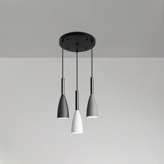 Nordic stained glass pendant lamp — Scandinavian adjustable ceiling