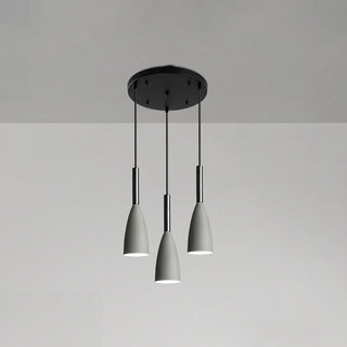 Nordic stained glass pendant top view — adjustable ceiling fixture