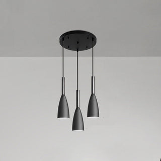 Scandinavian pendant side view — stained glass adjustable ceiling