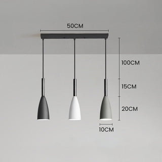 Suspension nordique – Lampe suspendue scandinave en vitrail avec longueur réglable