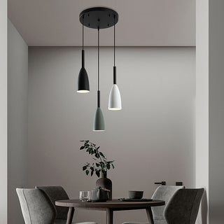 Suspension nordique – Lampe suspendue scandinave en vitrail avec longueur réglable