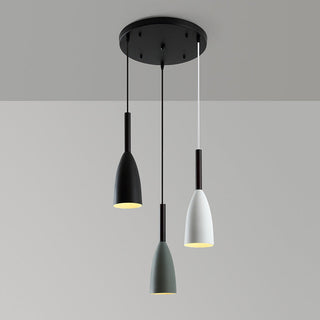 Suspension nordique – Lampe suspendue scandinave en vitrail avec longueur réglable